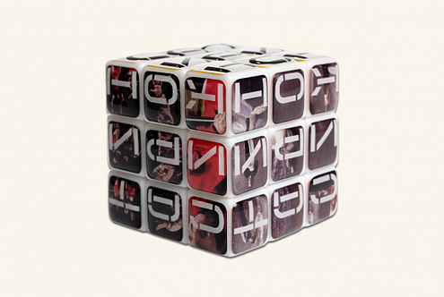 Кубик Рубика 3х3, 57х57х57 мм., (смола)